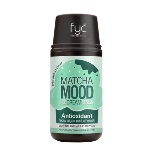 FYC - Matcha Mood Ice Cream Mask Antioxidant Facial Algae Peel Off Mask - 160 Gr