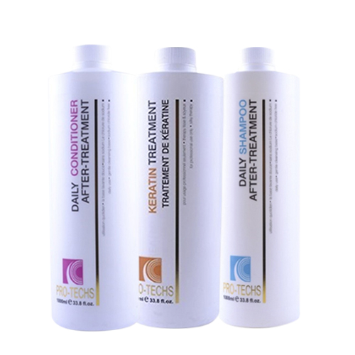 Pro Techs - Daily Shampoo After Treatment + Daily Conditioner After Treatment + Keratin Treatment - 1000 ML