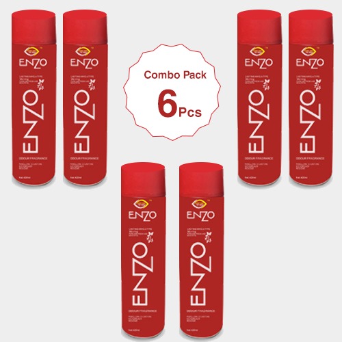 TMT - Enzo Red Hair Spray | Pack Of 6 - 420 ML