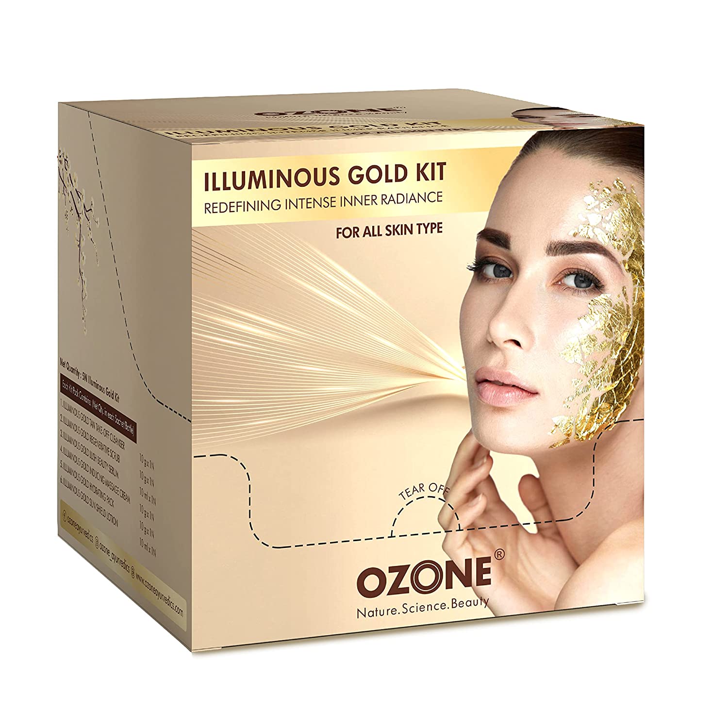 Ozone - Illuminous Gold Facial Kit