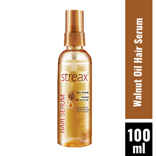 Streax - Vitalized With Walnut Oil Hair Serum - 100 ML
