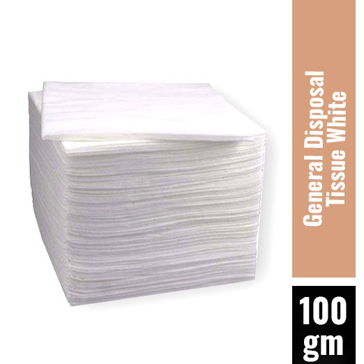 General - Disposal Tissue White (Small) - Pack Of 40 - 100 Gr