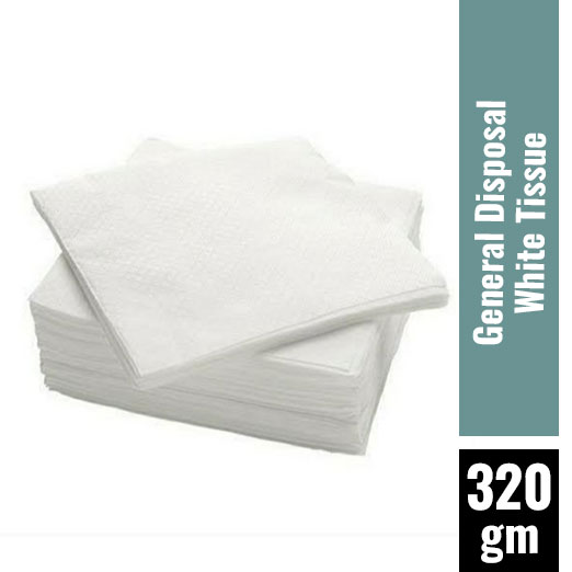 General - Disposal Tissue White Pack Of 40 (Large) - 320 Gr
