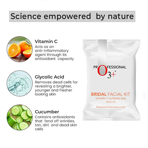 O3+ - Bridal Facial Kit Vitamin C Glowing Skin Facial Kit - 140 Gr