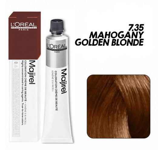 Loreal - Majirel 7.35 Mahogany Golden Blonde Colour Tube - 49.5 Gr
