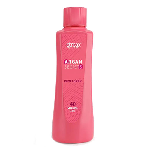 Streax - Developer Argan Secrets 40 Volume 12% Color Developer - 1000 ML