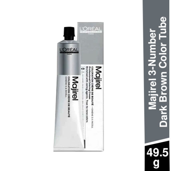 Loreal - Majirel 3 Dark Brown Colour Tube - 49 Gr