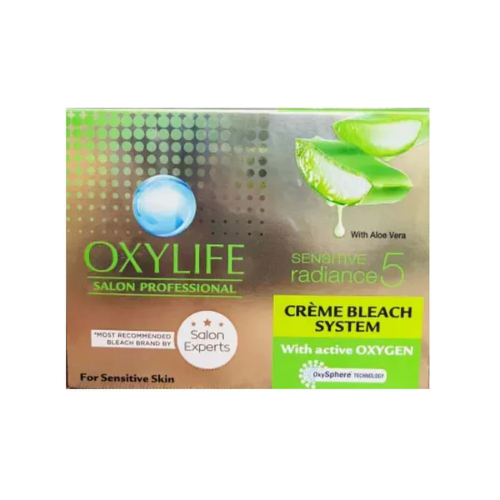 Oxy Life - Sensitive Radiance 5 Crème (Cream) Bleach With Aloe Vera - 350 Gr