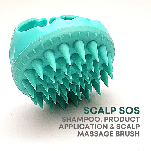 Alan Truman - Scalp SOS - Scalp Massage & Shampoo Brush - Green - Pack Of 1