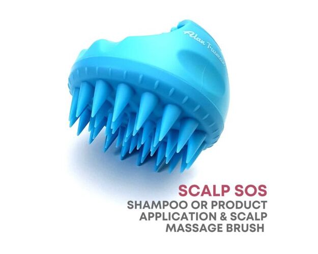 Alan Truman - Scalp SOS - Scalp Massage & Shampoo Brush - Blue - Pack Of 1
