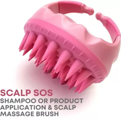 Alan Truman - Scalp SOS - Scalp Massage & Shampoo Brush - Pink - Pack Of 1