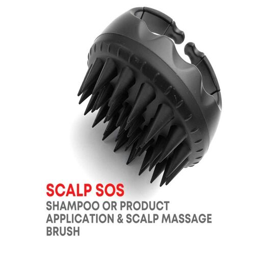 Alan Truman - Scalp SOS - Scalp Massage & Shampoo Brush - Black - Pack Of 1