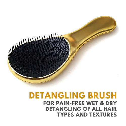 Alan Truman - DT-06 Detangling Brush Yellow Gold - Pack Of 1