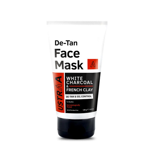 Ustra - White Charcoal And Fresh Clay De Tan | D Tan  Face Mask - 125 Gr