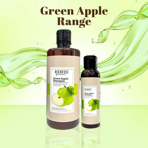 RichFeel - Green Apple Shampoo For Dry & Damaged Hair - 500 ML