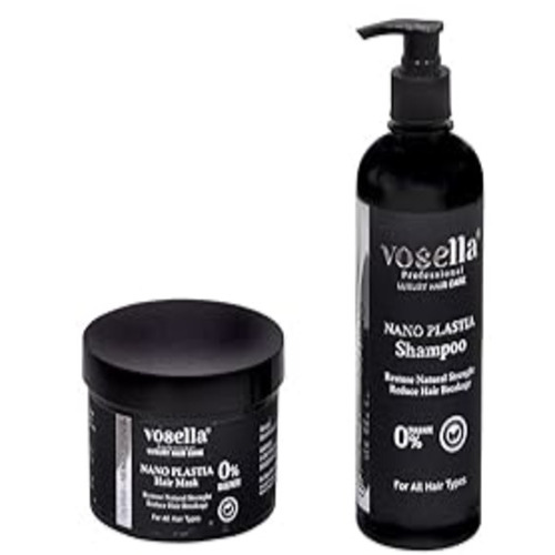 Vosella - Nano Plastia Combo Shampoo & Mask - (500+500) 1000 Ml