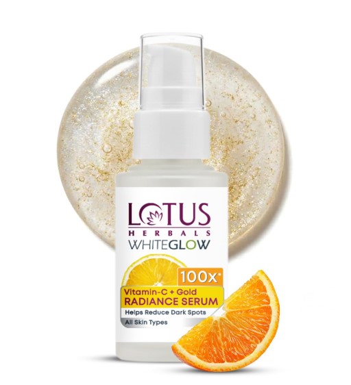 Lotus Herbals White Glow Vitamin - C + Gold Radiance Serum 30 Ml