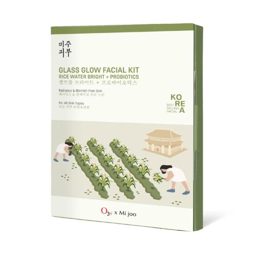 O3+ Korea Glass Glow With Rice Water & Probiotics For Radiance Facial Kit Pack Of 1