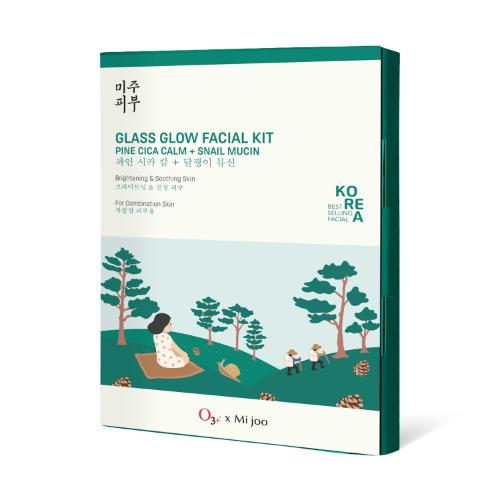 O3+ Korea Glass Glow Facial Kit With Pine Cica & Snail Mucin Pack Of 1