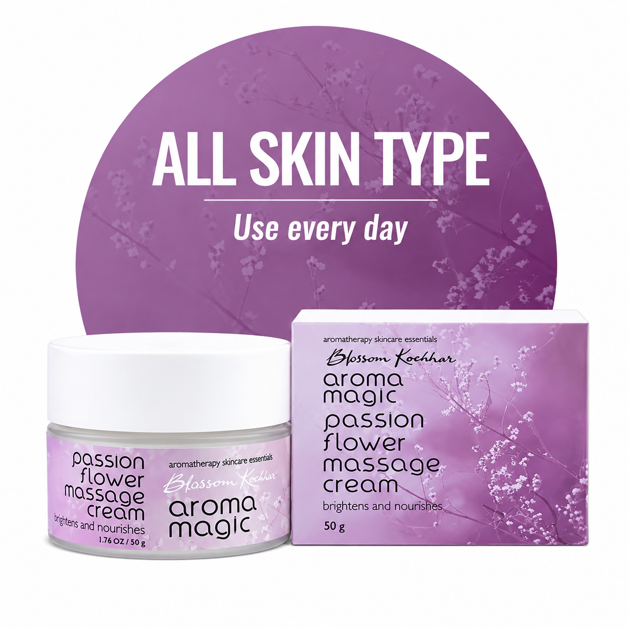 Blossom Kochhar Aroma Magic Passion Flower Massage Cream 50 Gr
