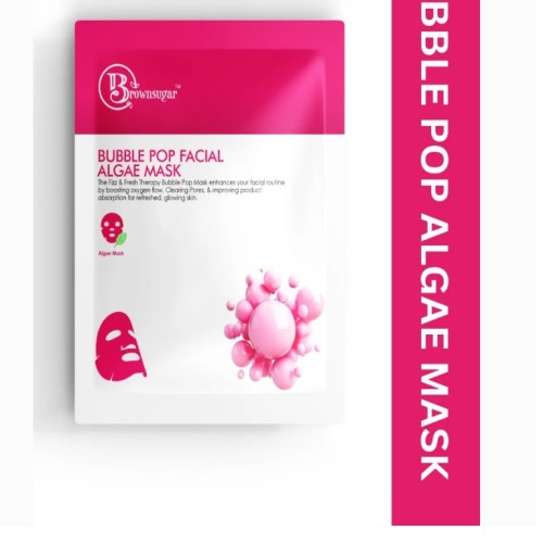 Brownsugar Bubble Pop Facial Algae Mask Pack Of 1