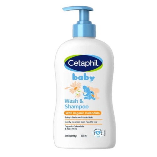 Cetaphil Baby Wash & Shampoo With Organic Calendula 400 Ml
