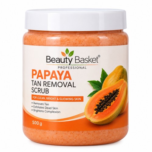 Beauty Basket Papya Tan Romoval Scrub 500 Gr