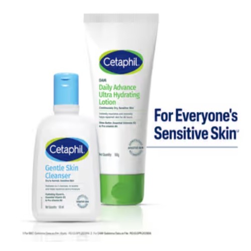 Cetaphil Gentle Skin Cleansing & Hydrating Lotion Combo Pack Of 2