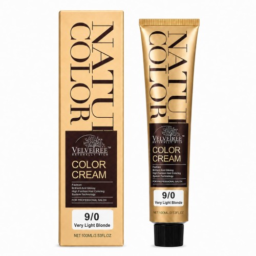 Velvetree 9/0 Very Light Blonde Hair Color Tube 100 Ml