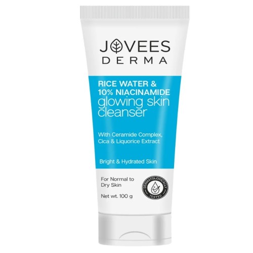 Jovees Derma Rice Water & 10% Niacinamide Glowing Skin Cleanser 100 Gr