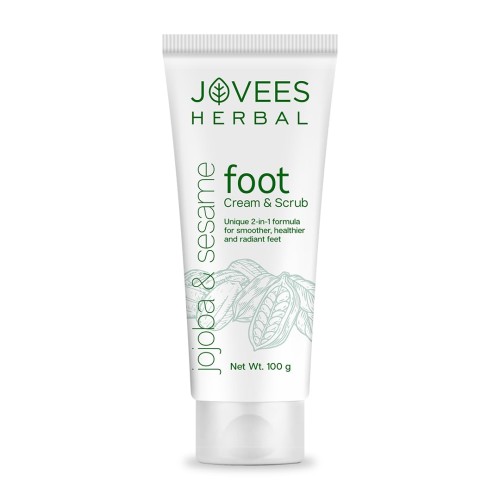  Jovees Herbal Jojoba & Sesame Foot Cream & Scrub 100 Gr