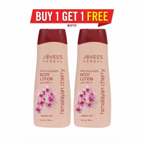  Jovees Herbal Buy 1 Get 1 Free Himalayan Cherry Body Lotion 300 Ml