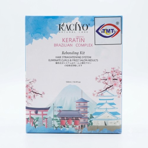 TMT Kaciyo Keratin Brazilian Complex Rebonding Kit Cream + Neturalizer 1000 Ml