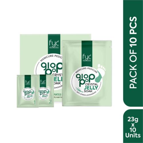 FYC Manicure Pedicure GlopPop Crystal Jelly Soak Lemon Grass 23 Gr