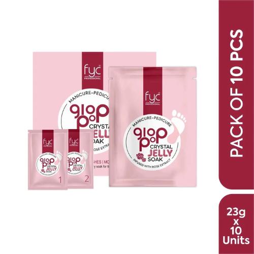 FYC Manicure Pedicure GlopPop Crystal Jelly Soak Rose 23 Gr