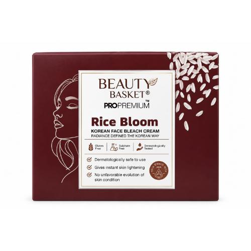 Beauty Basket Rice Bloom Korean Face Bleach Cream 32 ML Kit
