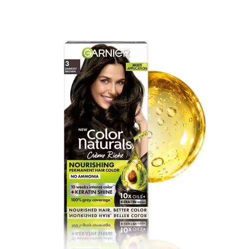 Garnier 3 Darkest Brown Hair Color 