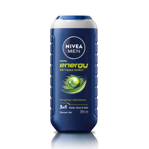 Nivea Men Energy Body & Face & Hair Shower Gel 250 ML