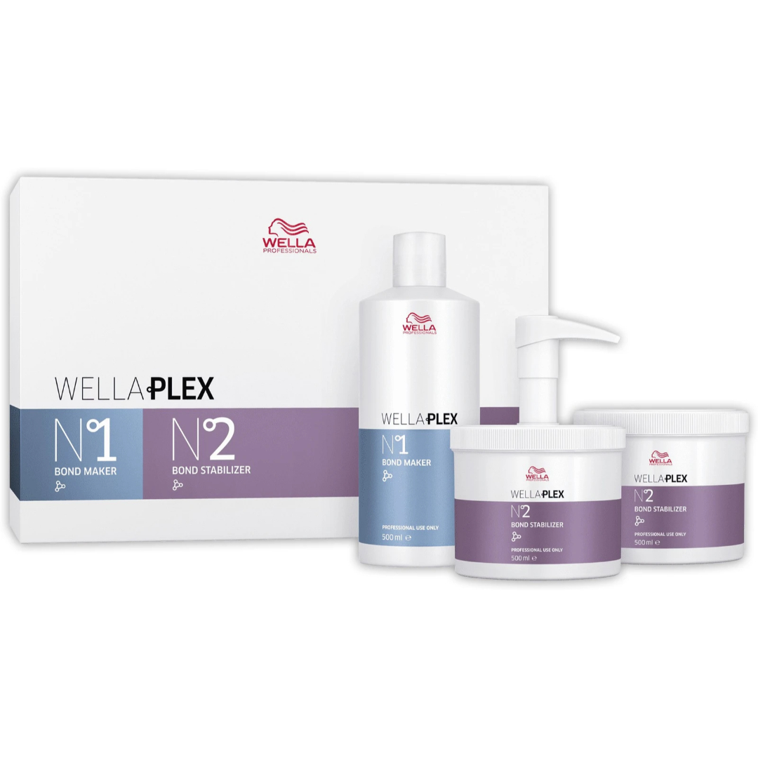 Wella - Wellaplex Salon Kit N1 Bond Maker N2 Stabilizer - 1000 ML