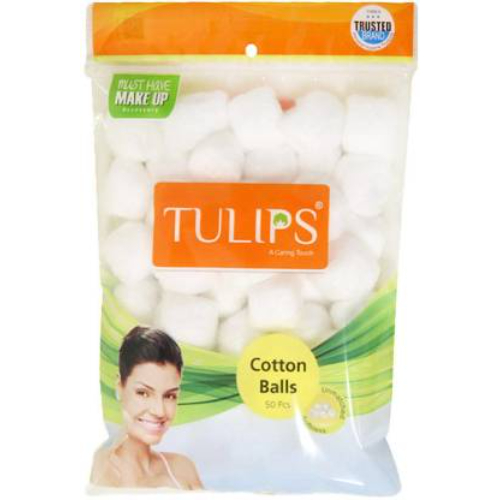Tulips - Cotton Balls Pack Of 50 - 100 Gr