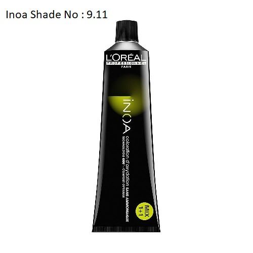 Loreal - Inoa Icy Bronze 9.11 Colour Tube - 60 ML