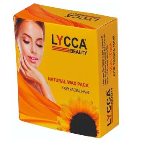 Lycca - Natural Chocolate Wax Pack - For Facial Hair - 80 Gr