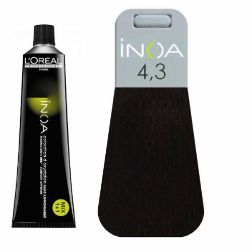 Loreal - Inoa Shade 4.3 Colour Tube - 60 Gr