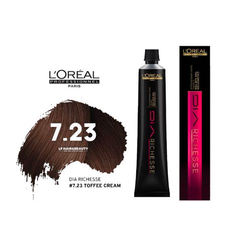 Loreal - DIA Richesse 7.23 Toffee Cream Color Tube - 50 ML