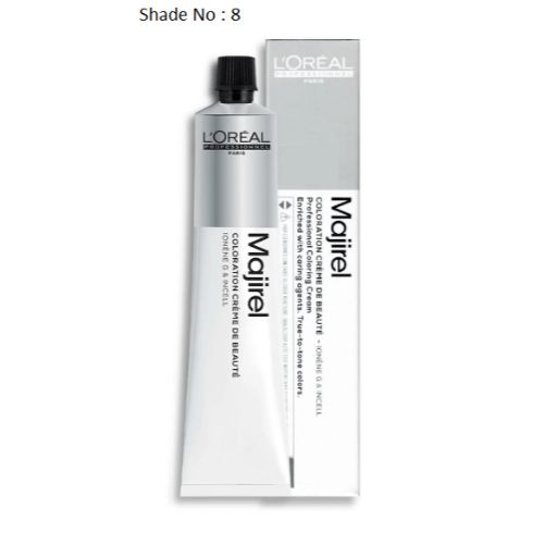 Loreal - Majirel 8 Light Blonde Colour Tube - 60 ML