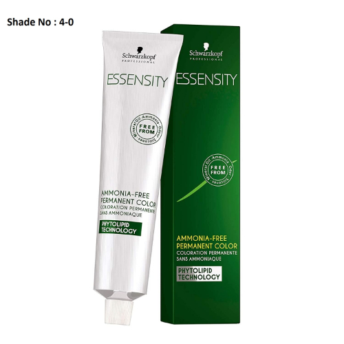 Schwarzkopf - Essensity 4-0 Medium Brown Colour Tube - 60 ML