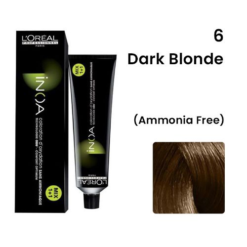 Loreal - Inoa 6 Dark Blonde Colour Tube - 60 Gr