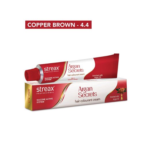 Streax - 4.4 Copper Brown Colour Tube - 60 Gr