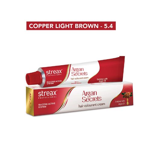 Streax - 5.4 Copper Light Brown Colour Tube - 60 Gr
