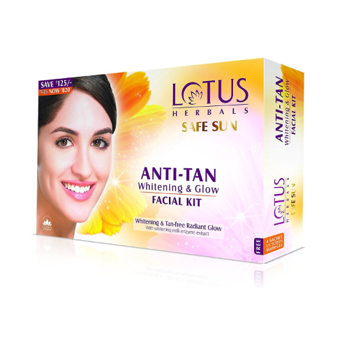 Lotus Anti Tan Whitening & Glow Facail Kit 280 Gr